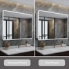 Aura 36'' x 32'' LED Medicine Cabinet with Mirror, Recessed/Wall Mount Bathroom Cabinet, Dimmable, 3 Mode Light, Anti-Fog, Memory Function, Silver - 3 of 4