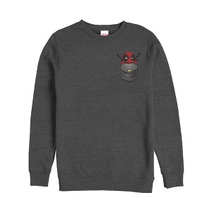 Men's Marvel Deadpool Pocket Sweatshirt - 1 of 3