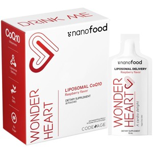 Codeage Nanofood Wonder Heart Liquid CoQ10, Liposomal Ubiquinone Supplement - 30ct - 1 of 4