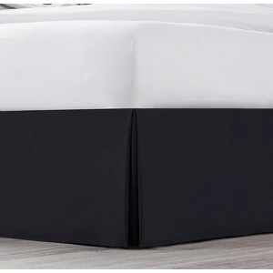 LISM 14 Inch Drop Microfiber Bed Skirts Hotel Quality Pleated Shrinkage and Fade Resistant - 1 of 4