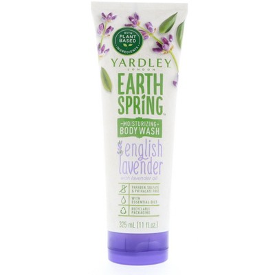 Yardley Earth Spring Moisturizing Body Wash English Lavender, 11 oz