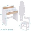 Lil’ Jumbl Toddler Wooden Study Desk and Chair Set with Writing Table, Storage Drawer & More - 2 of 4