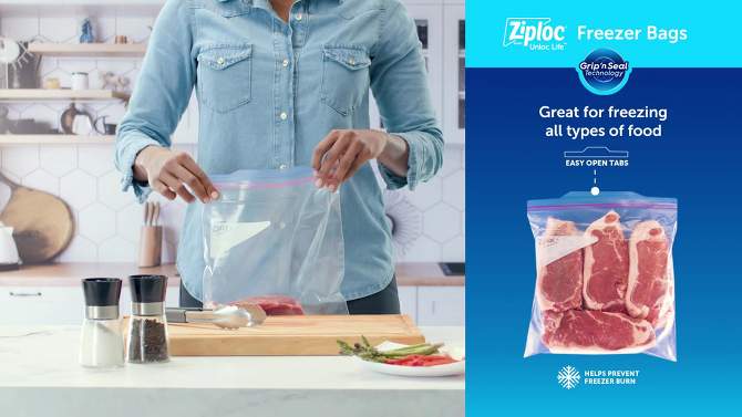 Ziploc Marinade Food Storage Bags - 24ct, 2 of 11, play video
