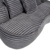 Kumasinova Large Bean Bag Chairs for Adults and Kids,Lazy Sofa with 3 Pillows,Corduroy High Back Lounge Chair Indoor,Living Room Furniture - 4 of 4