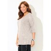 Catherines Women's Plus Size Allover Sequin Tunic - 4 of 4