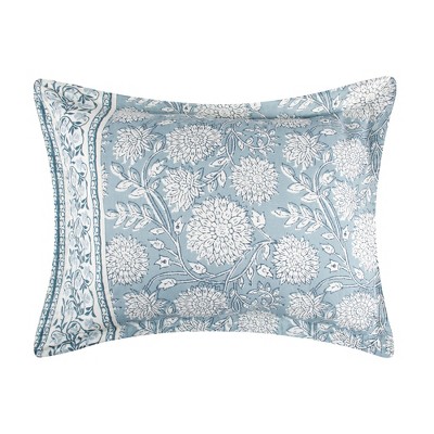 Adare Blue Cotton Twin/Twin XL Duvet Cover Set