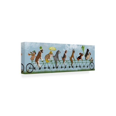 Fab Funky 'Mutley Crew on Tandem' Canvas Art