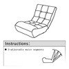 CAVINAS Bean Bag Chair, Accent Chair with High-Density Foam for Living Room, Bedroom, Office - 4 of 4