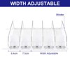 Unique Bargains Refrigerator Self-Pushing Width-Adjustable Beverage Drink Organizer Black - 4 of 4