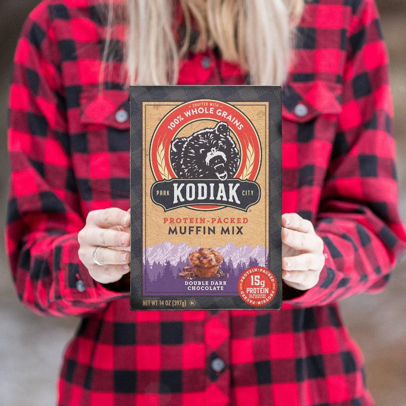 Kodiak Protein-Packed Muffin Mix Double Dark Chocolate - 14oz, 4 of 10