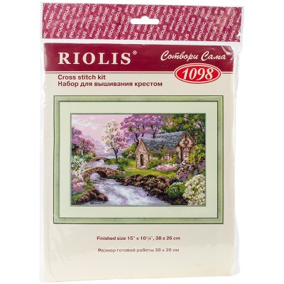 RIOLIS Counted Cross Stitch Kit 15"X10.25"-Spring View (14 Count)