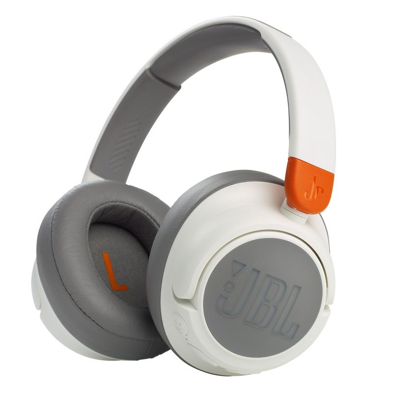 JBL JR460NC Wireless Over-Ear Noise Canceling Kids Headphones (White)., 1 of 14