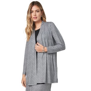 Jessica London Stretch Knit Open Front Knit Topper - 1 of 4