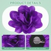 Unique Bargains Alloy Satin Fabric Big Rose Flower Dainty Brooches and Pins 4 Pcs - 2 of 4