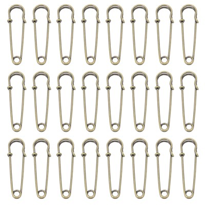 Unique Bargains Metal DIY Blankets Crafts Brooch Making Home Sewing Large Safety Pins 32 Pcs
