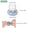Unique Bargains Silicone Round Chair Leg Caps Floor Protectors 24 Pcs - 2 of 4