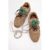 Selena - Dark Beige Suede Leather Sneakers (Women) | Forever & Always Shoes - 4 of 4