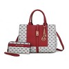 MKF Collection Yuliana Circular M emblem Print Satchel Bag with Wallet by Mia K - 2 of 4