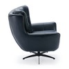 Faux Leather Swivel Chair with Decorative Top Stitching, Plush Foam Seat, and 360-Degree Swivel - 2 of 4