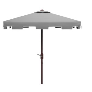 Zimmerman 7.5 Ft Square Market Umbrella W/ White Trim - PAT8400 - Safavieh - 1 of 4