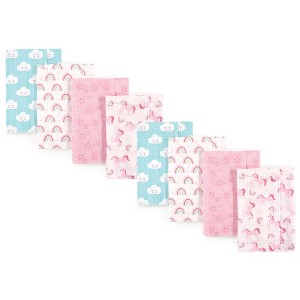 Luvable Friends Cotton Poly Flannel Burp Cloths 8-Pack, One Size - 1 of 1