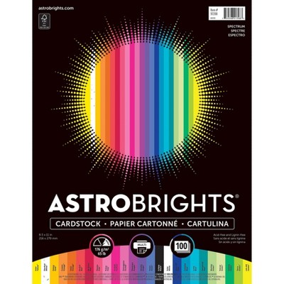 Astrobrights Cardstock Paper 65 lbs 8.5" x 11" 91398