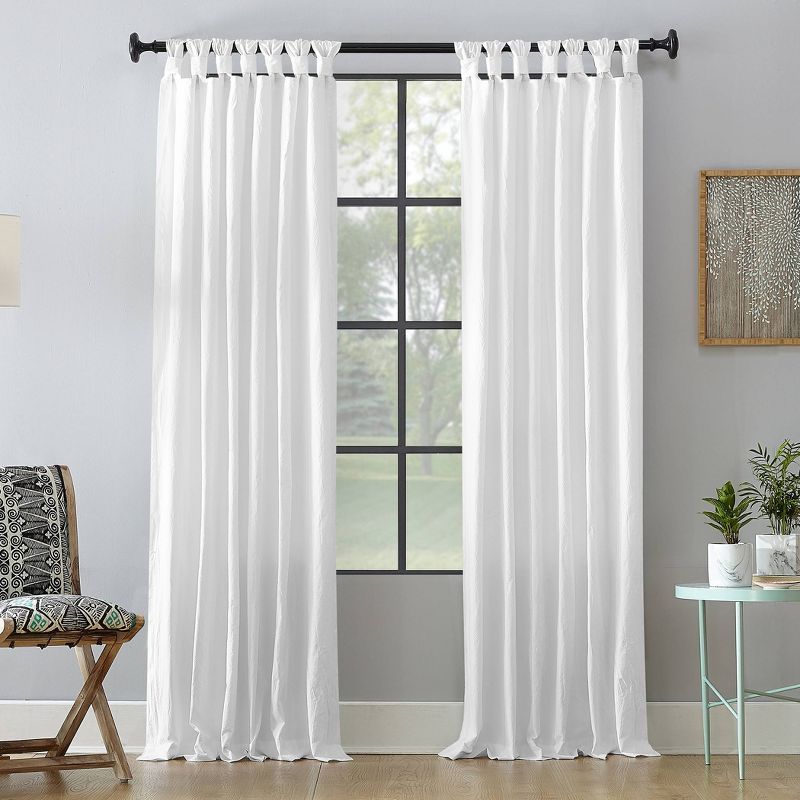 Washed Cotton Twist Tab Light Filtering Curtain Panel - Archaeo, 1 of 16