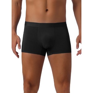 INSPIRE CHIC Men's Soft Elastic Waist Solid Color Regular Fit Basic Boxer Briefs - 1 of 4