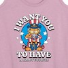 Women's - Garfield - Want You To Have A Happy Fourth Graphic Racerback Tank - 2 of 4