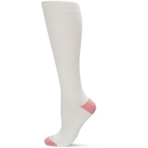 Memoi WellFit 15-20mmHg Off Black Cotton Compression Socks - 1 of 4