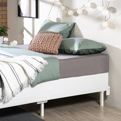 Queen 7" Purple and White Metal Smart Box Spring