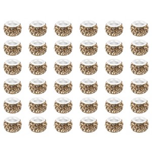 Unique Bargains Round Ball DIY Rhinestone Clay Bead for Jewelry Making 100 Pcs - 1 of 4