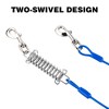 Petbobi 30ft Tie Out Cable for Small to Medium Dogs, Durable Spring and Metal Swivel Hooks Up to 120 Pounds for Outdoor, Yard and Camping, Blue - 3 of 4