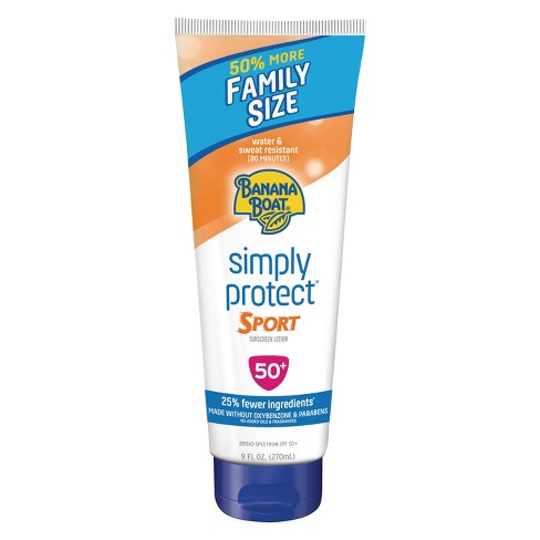 banana boat 9oz lotion spf protect simply sport target