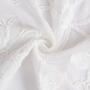 Dainty Home Rita 2-pack Linen Textured Grommet Window Panels With 3d Chenille Floral Embroidery - 4 of 4