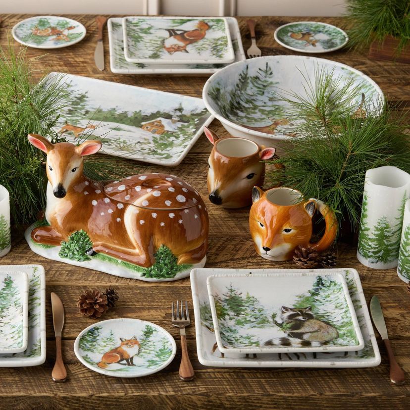 Certified International Winter Cabin Dinnerware Collection