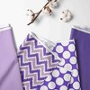 Bacati - Mix N Match Purple 4 pc Cotton Toddler Bedding Set - 2 of 4