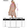 Women's Maternity Casual Dress  Flowy Floral Print, Ruffle leeves - 3 of 4