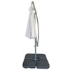 Osparple Parasol Umbrella 10 FT Outdoor Umbrellas for Patio with Base Sun Protection Cantilever Patio Umbrellas for Patio, Grey - 2 of 4