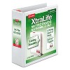 Cardinal XtraLife ClearVue Non-Stick Locking Slant-D Binder 2" Cap 11 x 8 1/2 White 26320 - 4 of 4