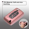 Unique Bargains Silicone Smart Key Fob Cover for Peugeot 207 307 308 407 3008 - 3 of 4