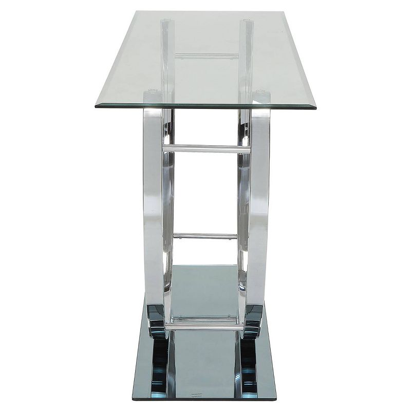 Danville Console Sofa Table with Glass Top Chrome - Coaster, 5 of 6