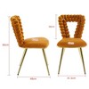 NicBex  Set of 2  Modern Dining Chairs with Plush Cushions,Armless Chairs with Metal Frame  for Kitchen,Living Room - 3 of 4