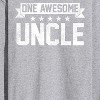 Men's - Instant Message - One Awesome Uncle Long Sleeve Graphic T-Shirt - 2 of 4