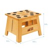 ECR4Kids Folding Step Stool with Handle, Natural - 2 of 4