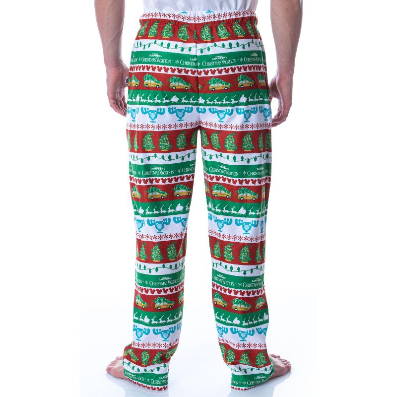 National Lampoon's Christmas Vacation Men's Fair Isle Loungewear Pajama Pants Multi, 4 of 6