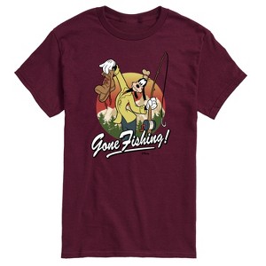 Men's - Disney - Goofy Gone Fishing Short Sleeve Graphic T-Shirt - 1 of 4