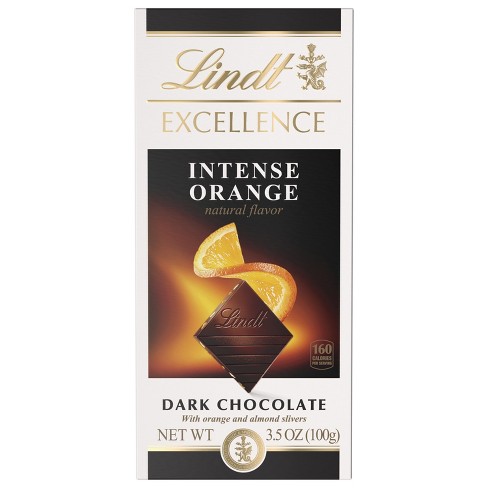 Lindt Excellence Intense Orange Dark Chocolate Candy Bar with Almonds - 3.5 oz. - image 1 of 4