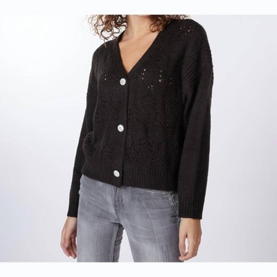 Women's Pointelle Knit Cardigan - ESQUALO