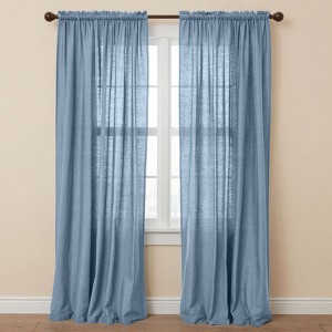 BrylaneHome Poly Cotton Canvas Rod-Pocket Panel - 1 of 3